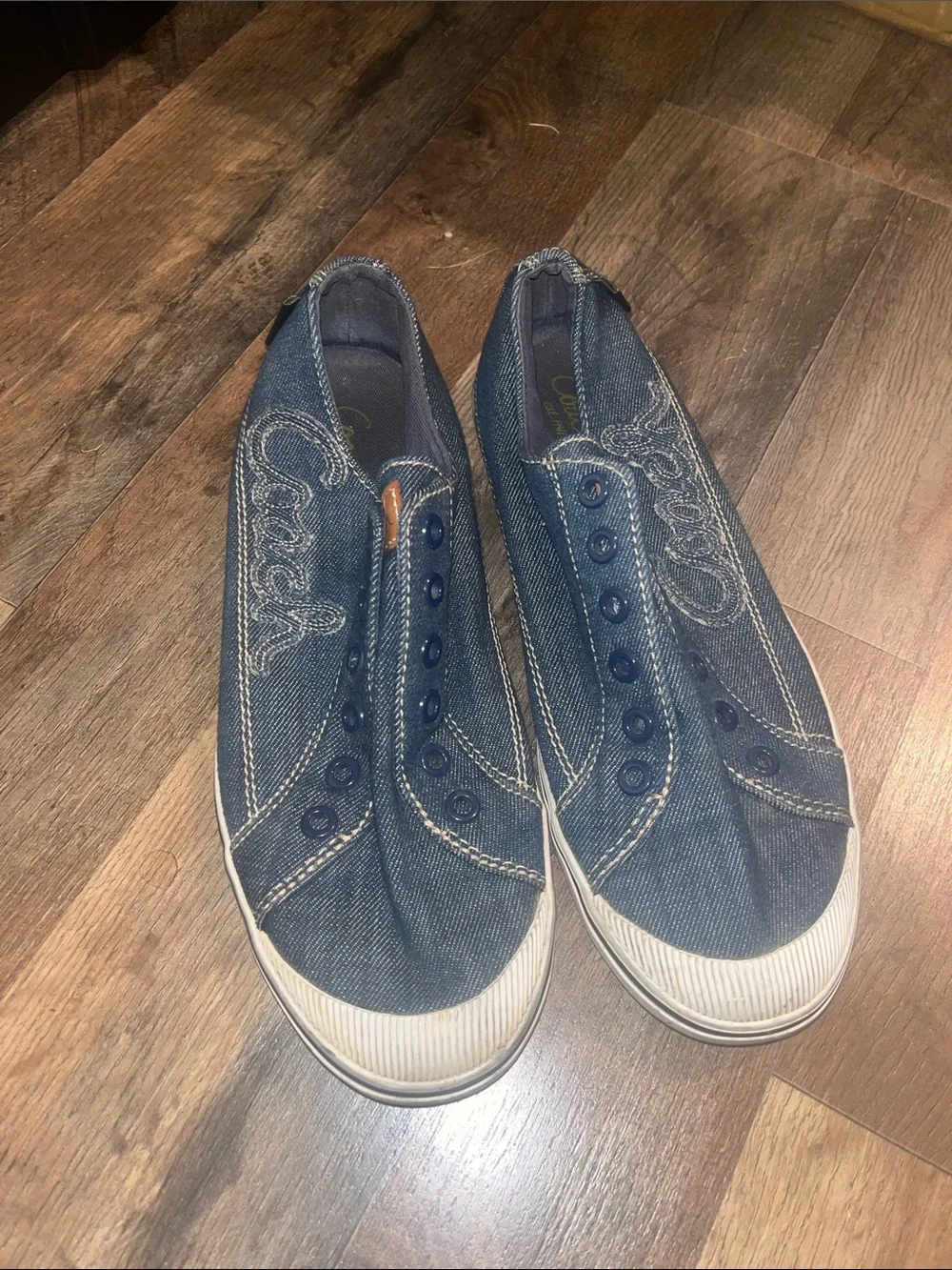 Coach denim Casual Slip-On sneakers size 8B